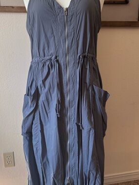 Daily Practice by Anthropologie Sleeveless  Double Zip-Front Casual Dress